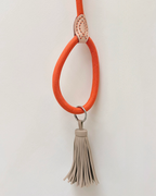Towing Rope Orange Ø0.8 cm with colored tassel